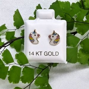 14 karat yellow gold earrings